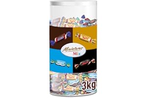 ‎MARS Miniatures Mix Schokolade Großpackung als Süßigkeiten, Mit 296 Mini-Schokoriegel Snacks (Mars, Snickers, Bounty, Twix) als Schokolade, Schokoladen Geschenk, Süßigkeiten Box, 3000g