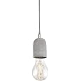 EGLO Pendelleuchte Yorth – Hängeleuchte In Grau Mit Schwarz-weißem Kabel, Industrial-Design, Dimmbar Für Wohnzimmer Oder Küche