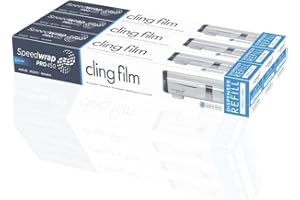 WRAPEX PROWRAP | SPEEDWRAP Cling Film Refill Rolls Great Professional Catering Kitchen Requirements | Extra Wide 450mm x 300m | Pack of 3