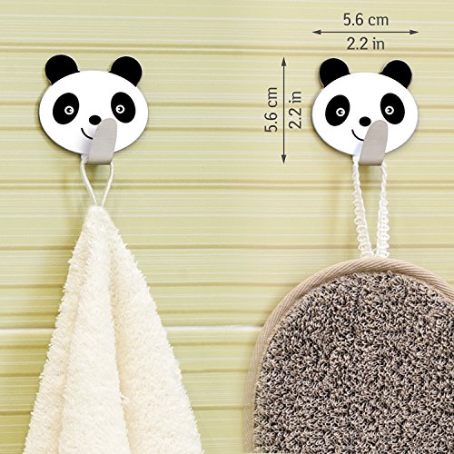 Tatkraft Panda Stark Selbstklebend Edelstahl Handtuchhaken Badezimmer Kinderzimmer 2tk - 3