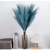 VRB Dec (Pack of 3) Faux Pampas Grass Small Fluffy Artificial Flowers | Faux Flowers for Vases | Decoration Items for Living 