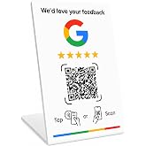 Gen&eacute;rico GetPositioned Display Reviews NFC and QR Support Google Reviews - Sign Stand Google Reviews - NFC QR Poster - Compat