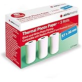 AgfaPhoto Realipix 3 Roll Black-White Thermal Printer Paper Suitable for Realipix Pocket Printers