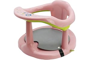 Huasean Baby Bath Seat - Baby Bath Support Seat,Baby Bath Chair with Straps and Non-Slip Mat,Non-Slip Baby Bathtub Seat with Suction Cups, Bathtub Chair for 6-18 Months Kids