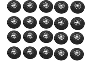 WANFOOU 20 Pcs Roseta de Cubierta de Radiador,Embellecedor Radiador Plástico Collar Tuberia Cubiertas,Collar de Plástico para 8-30 mm, Tuberías de Agua,Tuberías de Gas, Tuberías de Grifo (Negro)