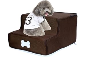 Wateralone, scalini per animali domestici, scale a 2 piani, scale per cani anziani su e giù, antiscivolo, per andare a letto, scaletta in spugna per arrampicata, scaletta staccabile