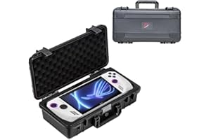 BEISDIRECT Funda rígida de mano para ASUS ROG Ally X/ROG Ally Gpuede sostener la consola, adaptador de corriente, cable, estuche de viaje a prueba de golpes bolsa de almacenamiento para ROG Ally accesorios