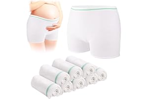 CARER HEALTHCARE INCONTINENCE PREGNANCY Carer Bragas Desechables de Posparto, Pack de 8 Bragas Sin Costuras Sin Presión en el Abdomen Alta Elasticidad, Ideal para Embarazo, Posparto, Cesárea e Incontinencia
