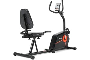 Novonova Bicicleta Estática con Respaldo, 8 Niveles de Resistencia, Sensor de Pulso, Pedaleo silencioso,Ruedas de transporteBicicletas Estáticas Reclinadas para Ejercicios de Recuperación, NV-6304