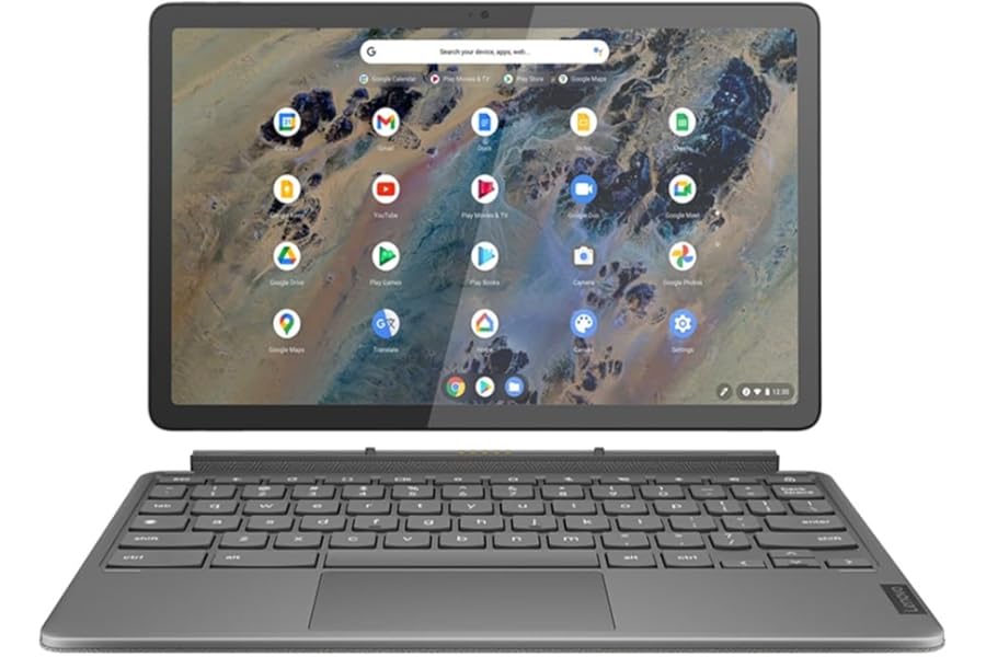 Lenovo IdeaPad Duet 3 Chromebook| 11 inch 2K Touchscreen Laptop | Qualcomm Snapdragon 7c | 8GB RAM | 128GB eMMC | Chrome OS | Storm Grey USI Pen 2