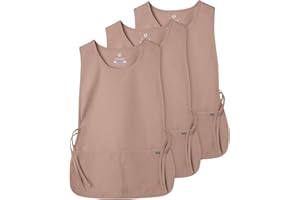 ADAR UNIFORMS Adar Universal Tablier de Travail Unisexe - Lot de 3 Tabliers d'Esthéticienne