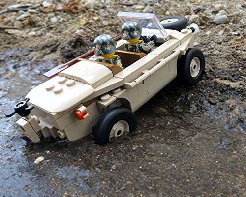 Modbrix 2188 – ☠ Bausteine VW Typ 166 Schwimmwagen XX Divison inkl. Custom Elite Wehrmacht Soldaten aus Lego© Teilen ☠ - 5