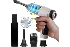 YATOSEEN 3-IN-1 Aspiratori ad Aria Compressa, 38000U/min Aspirapolvere Elettrico Compresso Palmare Cordless Ricaricabile 4000mah, Aspirapolvere Kit Pulito per Auto, PC, Laptop, Tastiera, Ufficio