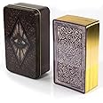 DUNGRANI ENTERPRISE Little Light Visions Oracle Tarot Cards in A Tin A 78-Card Deck with Guidebook Gilded Golden (Limited Edition) 400 GSM Gold Core Cardstock for Adults, (Special Addition)
