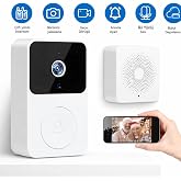 Kablosuz G&ouml;r&uuml;nt&uuml;l&uuml; Akıllı Kapı Zili - WiFi Gece G&ouml;r&uuml;şl&uuml; Kamera, Ses Değiştirme &Ouml;zelliği &amp; 38 Melodi