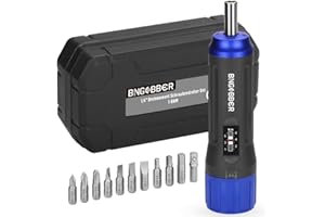 BINGCOBBER Clé tournevis dynamométrique 1-6 Nm Jeu de clés dynamométriques pour la réparation de vélo avec porte-embouts