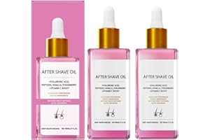 DYKEWEI After Shave Oi,Strawberry & Vanilla Scent,Hidrata la piel, Vainilla de Fresa Después de un Aceite de Afeitar Mujeres, Cómodo Truly After Shave Oil Women for Smooth Skin,Calma la piel (2pc-A, 90ml)