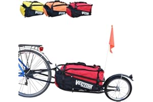 POLIRONESHOP Vector Remolque para Bici Bicicleta de trasporte por cicloturismo Carro Carrito