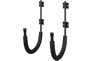 RAD Sportz Ganchos de pared para kayak, capacidad de 100 libras, almacenamiento para garaje o cobertizo, color negro