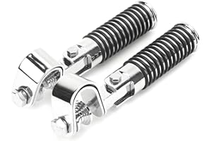 ‎YOSOO HEALTH GEAR Yosoo Health Gear Motorrad-Fußrasten, 25 mm/1 Zoll, Faltbar, Paar Klemm-Fußstützenhalterung für Highway-Sturzbügelschutz