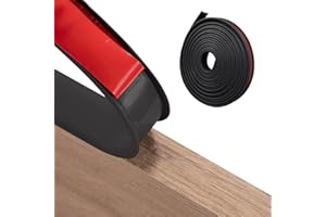 HUAMIRRA U Form Selbstklebend Möbelkantenband, 5m lang Innenbreite 22mm Flexible TPE Faltbarer, Umleimer Furnierklebeband, Möbelkantenumleimer, Eckverbindungsklebeband,für Schrankkanten, Deckenkante(Schwarz)