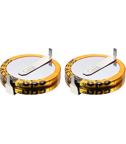 2 Pcs 2.7V 2F Farad Capacitor,0.31 X 0.31 X 0.59" Aluminum Super - View #9