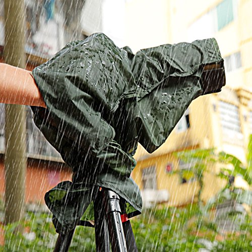 Neewer   Couverture Anti-pluie Imperm  able Protecteur pour Canon Nikon Sony Pentax Olympus Fuji et d Autres Objectifs Jusqu    257 Mm Longueur Et 95mm Diam  tre d Objectif DSLR Appareil Photo  vert 
