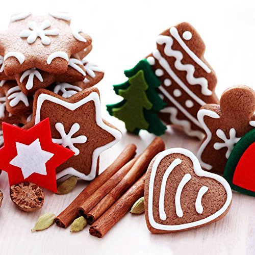 20pcs stainless steel molds, 12pcs metal cookie knives, 3pcs star shapes, 3pcs flower-shaped, 3pcs in round shapes, heart-shaped 3pcs (different sizes), as well as 8pcs of vegetable knives for decoration of food - 6