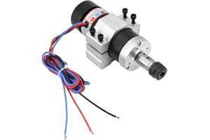 FTVOGUE Ensemble de 3 moteurs de broche sans balais refroidis par air à grande vitesse ER16 500W