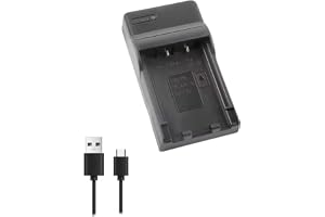 Remplacement Batterie Chargeur USB NP20 compatible avec Casio Exilim EX-M1, EX-M2, EX-M20, EX-S100, EX-S3, EX-S500, EX-S600, EX-S770, EX-S880, Exilim Zoom EX-Z12, EX-Z15, EX-Z18, EX-Z3