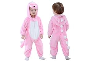 Doladola Unisex Toddlers pagliaccetto neonato natale Animale Stile Flanella Cosplay Halloween Costume Attrezzatura