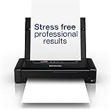 Epson Workforce Wf-110W, Stampante A4 Portatile Inkjet, Connettività Wi-Fi e Wi-Fi Direct, Batteria Integrata, Nero