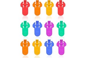 Erismithh Easy Can Opener Rings 12pcs Safety Ring Pull Can Openers Manual Can Covers Can Lids Can Top Ring Opener Tool for Soda, Beer, Drinks(6 Colors)