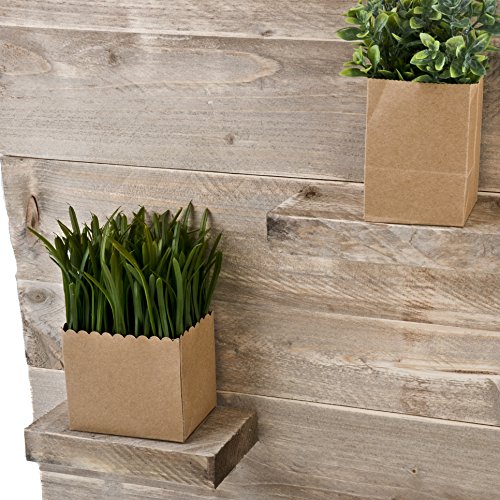 Wandboard Deko Bauholz natur Design (60x100x14cm) - 3