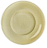 ø 31 cm. Oro. Bormioli Rocco Placa Inca, Cristal, Oro