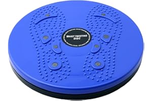 TRABAG Twisting Waist Disc Board - Pédale d'équilibre magnétique multifonction - Trimmer Disc Twist Board Machine - Disque Aérobic - Bandes de résistance - Semelle de massage - Appareil de fitness à domicile