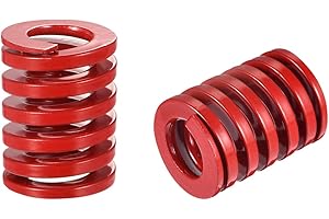 sourcing map 3D Imprimante Matrice Ressort, 2pcs TM 20mm OD 25mm Long Spirale Estampage Moyen Charge Compression Moule Matrice Ressorts pour 3D Imprimante Électrique Pièce, Rouge