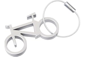 TROIKA Original otwieracz do butelek z kółkiem na klucze, do roweru, aluminium, kolor srebrny
