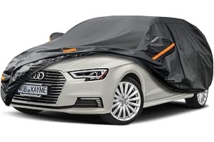 Kayme 7 Layers Hatchback Car Cover Waterproof Breathable, Custom Fit Audi A3 Sportback (1996-2023), Outdoor Full Cover Sun Rain UV Dust All Weather Protection. Shipping From European Warehouse.