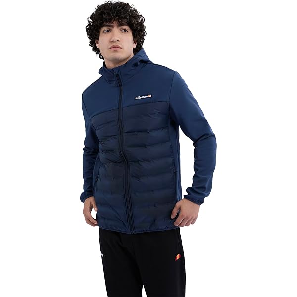 Ellesse Monterini – Veste De Survêtement Bleu Marine – Coupe Classique – Homme