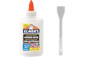 TINTE INK Elmers PVA Glue | White Glue | Choose Size | Washable & Kid Friendly | Great for Arts & Crafts Projects | Back to School Favourites (Small)