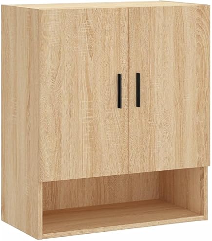 Armoire Murale Flottante VidaXL - 68x30x20 Cm, Bois D'ingénierie Chêne - Tiroirs, Support Jusqu'à 60 Kg - Pour Salon, Bureau