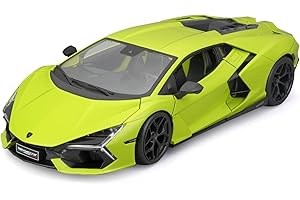 KOENIG-TOM Maisto Lamborghini Revuelto (2023): model samochodu w skali 1:18, maska, bagażnik i ruchome drzwi, zielony (531464G)