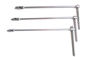 OX Set chiavi a T da 1/2" 1/4" 3/8 snodata per bussole attacco quadro snodo lunga