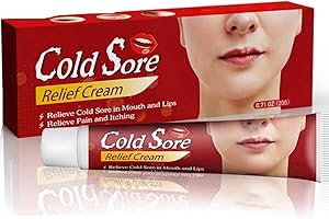 HAIYOX Cold Sore Cream,Cold Sore Treatment,ColdSore Cream for Lips,C-Old S-ore Relief C-Ream,Natural Formula to Reduce Pain,Fast Acting Pain Relief Gel,Improves Lip Health,Lip Care,Fresh and Not Sticky