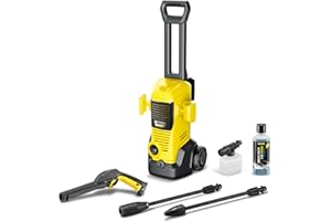Kärcher Nettoyeur Haute Pression K 3 FJ, Pression : Max 120 Bar, Débit : 380 l/h, Surface : 25 m²/h, Poids : 4,34 kg, Pistolet et Flexible Haute Pression, Lance Vario Power et la poignée de Transport