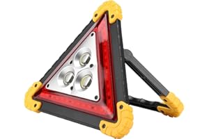 AYNEFY Triangle Sign,30W Multifunction Car Breakdown Emergency Safety Triangle Stop Sign with Red LED Warning Light