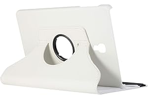 Lobwerk Hülle für Samsung Galaxy Tab A SM-T590 T595 10.5 Zoll Smart Cover 360° Drehbar + Touchpen Weiß