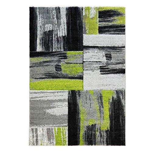 Teppich Modern Designer Wohnzimmer Shake Farbverlauf Grün Grau 160×230 cm - 2