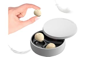 Xmenha Mini écouteurs sans Fil Bluetooth pour Dormir pour Petites Oreilles Mini écouteurs Intra-Auriculaires Étanche Léger HiFi Son stéréo avec Microphone pour Le Travail, Le Sport